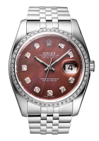 Rolex Datejust 36mm Pearl Diamond Dial Custom 116200