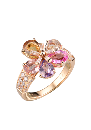 Кольцо Bvlgari Sapphire Flower Ring AN853208