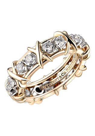Кольцо Tiffany & Co Schlumberger Sixteen Stone Yellow Gold 60099365