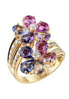 Кольцо Bvlgari Multicolor Sapphire Coctail Ring