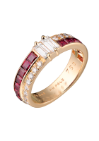 Кольцо Van Cleef & Arpels Heritage Cintage Ruby & Diamonds