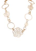 Колье Chanel Camelia Ajoure Large Flower Necklace J2920