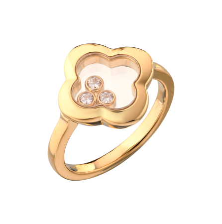 Кольцо Chopard Happy Diamonds Clover Yellow Gold 826956-0110