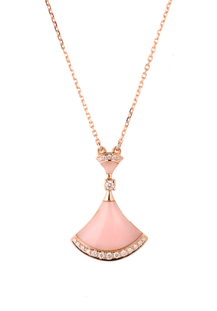 Подвеска Bvlgari Divas’ Dream Pink Opal Rose gold 354340