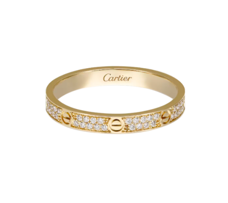 Кольцо Cartier Love Small Model Yellow Gold Diamonds B4218000