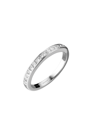 Кольцо Tiffany & Co Setting Wedding Band in Platinum with a Half-circle of Diamonds 2.5 mm