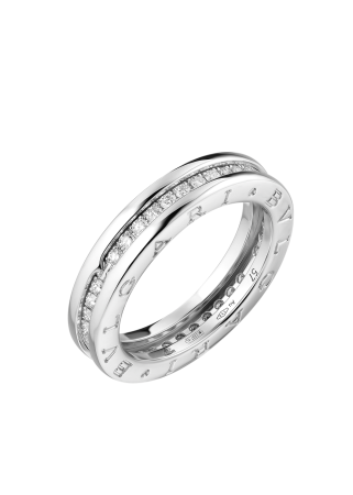 Кольцо Bvlgari B.Zero1 White Gold Single Band Diamond Ring AN850656
