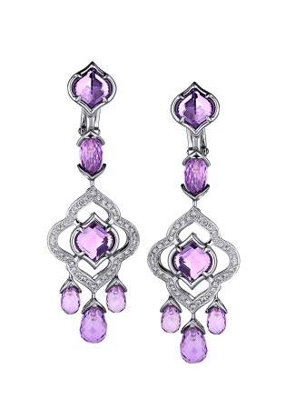 Серьги Chopard Imperiale Amethyst & Diamonds Earrings 849723-1001